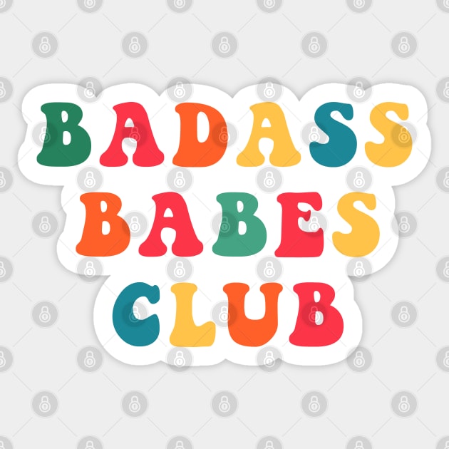 Badass Babes Club Sticker by CityNoir